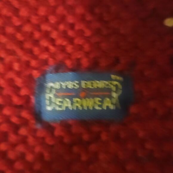 BOYDS bears mulberry red knit fitted pajamas 1999 - Picture 3 of 3